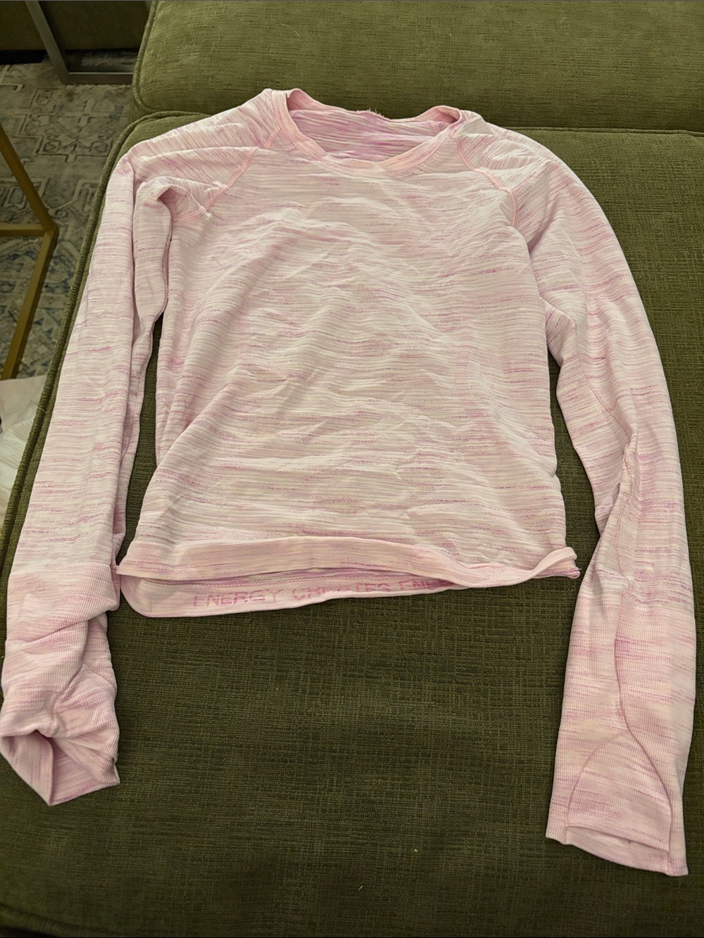 Light Pink Long Sleeve Top Lululemon